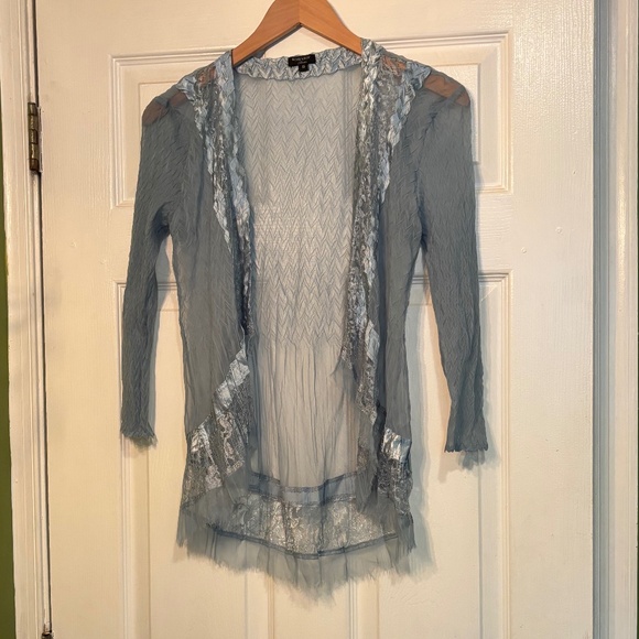 Light Blue Komarov Dress and Cardigan Set - Picture 4 of 15